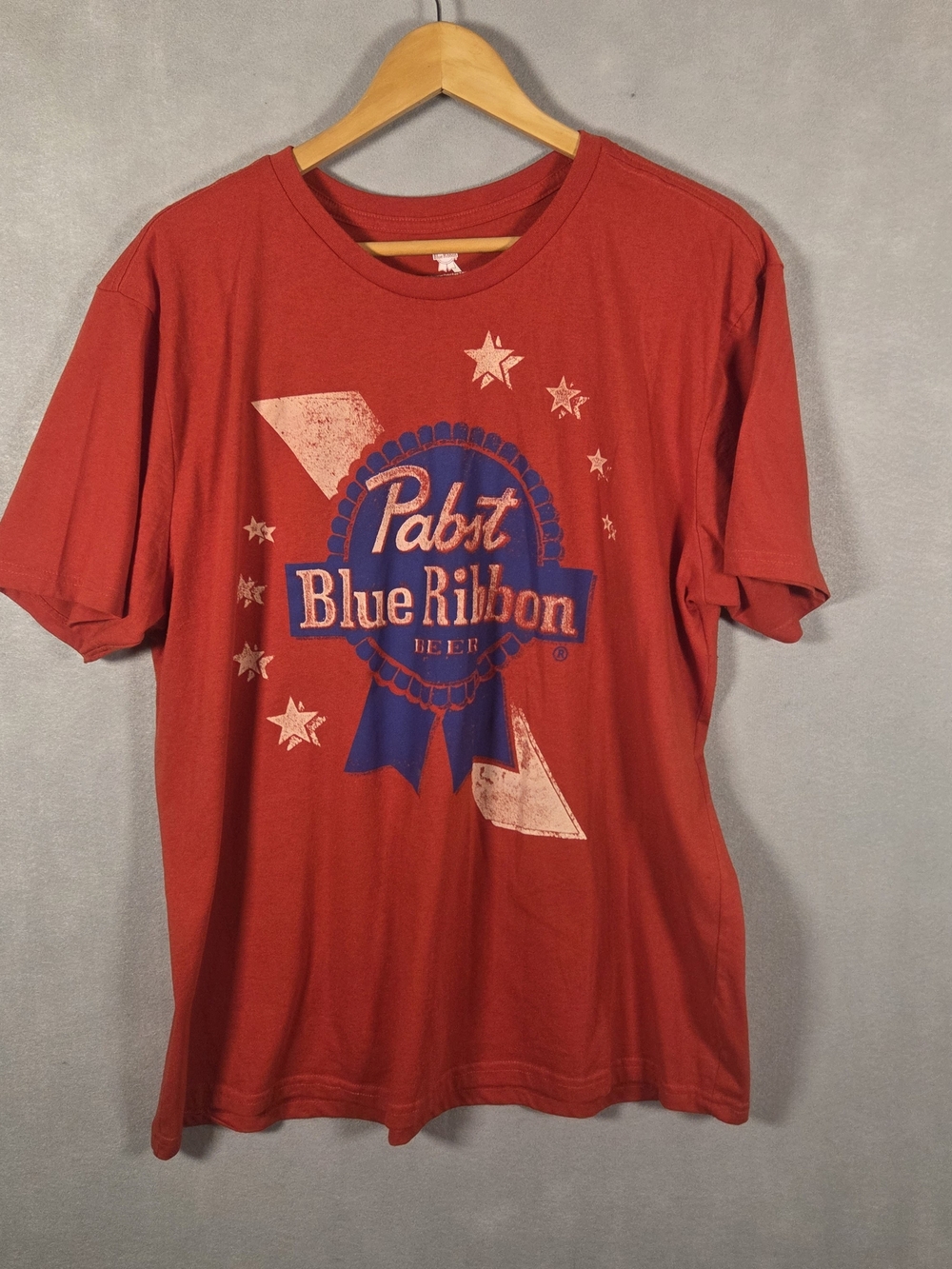 Pabst Blue Ribbon PBR Americana graphic t-shirt (Q521)